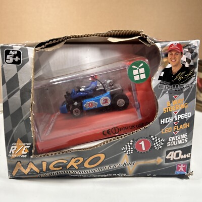 Vintage Michael Schumacher Fernbedienung Go Cart - Verpackung beschädigt UNGETESTET