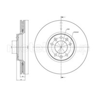 Metelli 2X Bremsscheibe Vorne Ø304 Mm BelüFtet FüR Opel Grandland X 75 1.2 1.6