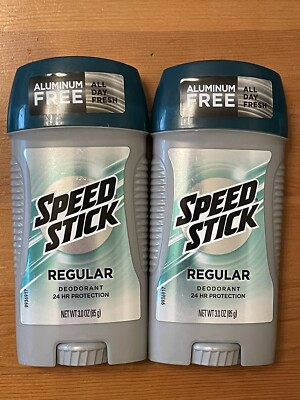 Pack of 2 Speed Stick Deodorant Regular 3oz Each 24 Hour  Protection