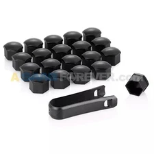 WHEEL LUG BOLT CAP COVERS SET 20x 17MM HEX SAAB 9-3 9-5 900 AUDI VW ASAABFOREVER
