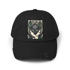 Demon Slayer Inosuke Anime Unisex Distressed Cap Hat