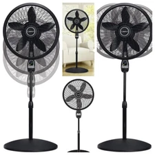 Lasko Oscillating Cyclone Pedestal Fan 18 Inch Adjustable Timer Remote Control