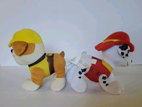 Lindo juguete de peluche de peluche de 8" de Marshall y escombros de Paw Patrol - Imagen 3 de 11