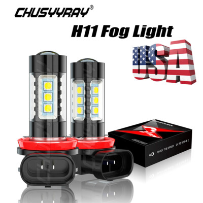 LED Fog Light Bulbs H8 H16 H11 Foglight Bulb White 6500K High Power DRL Lamps