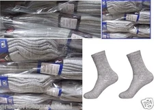 5-100 Dozens Wholesale Lots Mens Sports Crew Socks P274 Solid Grey 9-11 10-13