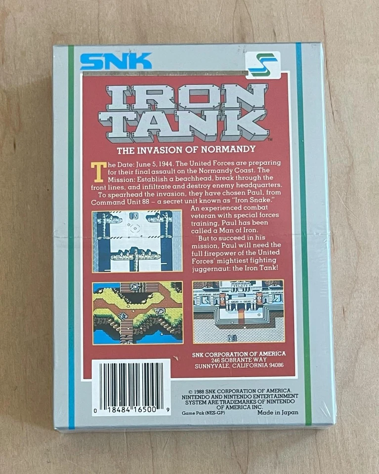 Iron Tank: The Invasion of Normandy (Nintendo, 1988) New Factory Sealed NES - Image 3 of 4