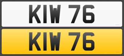 KIW 76 - Dateless Private Number Plate