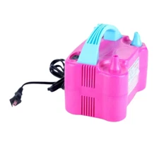 Portable Two Nozzle 110V Electric Balloon Inflator Pump Party Birthday
