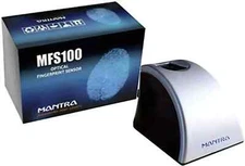 Mantra MFS100 Biometric Fingerprint Scanner ( Silver Black ) Free Ship