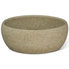 US Seller - 15in Off White Modern Oriental Porcelain Basin