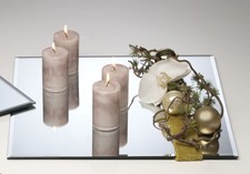 Spiegelplatte, Dekospiegel, Tischspiegel quadratisch 25x25cm Glas Sandra Rich