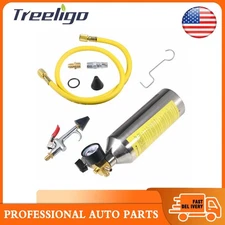 Power Air Flush Injector Canister Valve Hose Gun HVAC Retrofit Clean Tool Kit