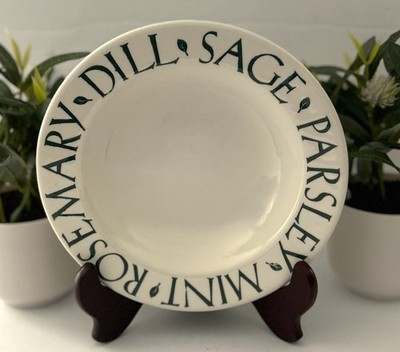 Pier 1 Herb Themed Soup Salad Bowl Sage Parsley Mint Rosemary Dill Tre Ci Italy