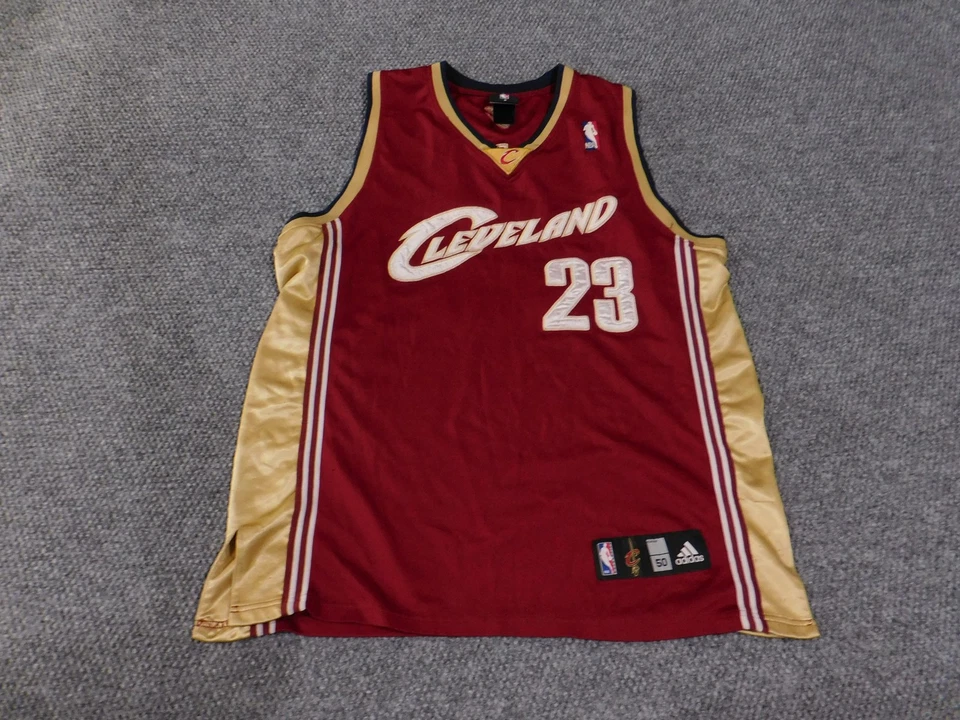 Cleveland Cavaliers Jersey Mens 2XL NBA Basketball LeBron James 23 Adidas - Image 2 of 4