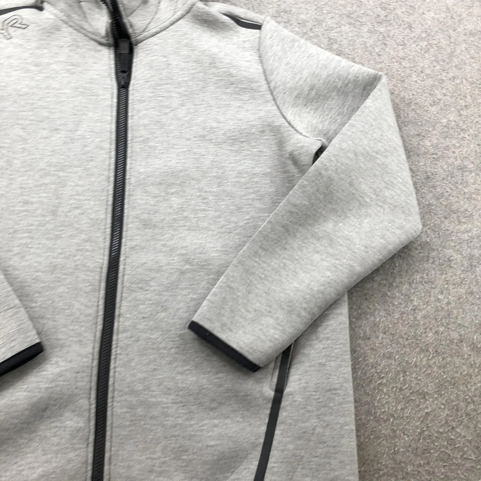 TYR Hoodie Mens Large Gray Full Zip Athletic Swim Team Jacket Sweatshirt - Image 3 of 4