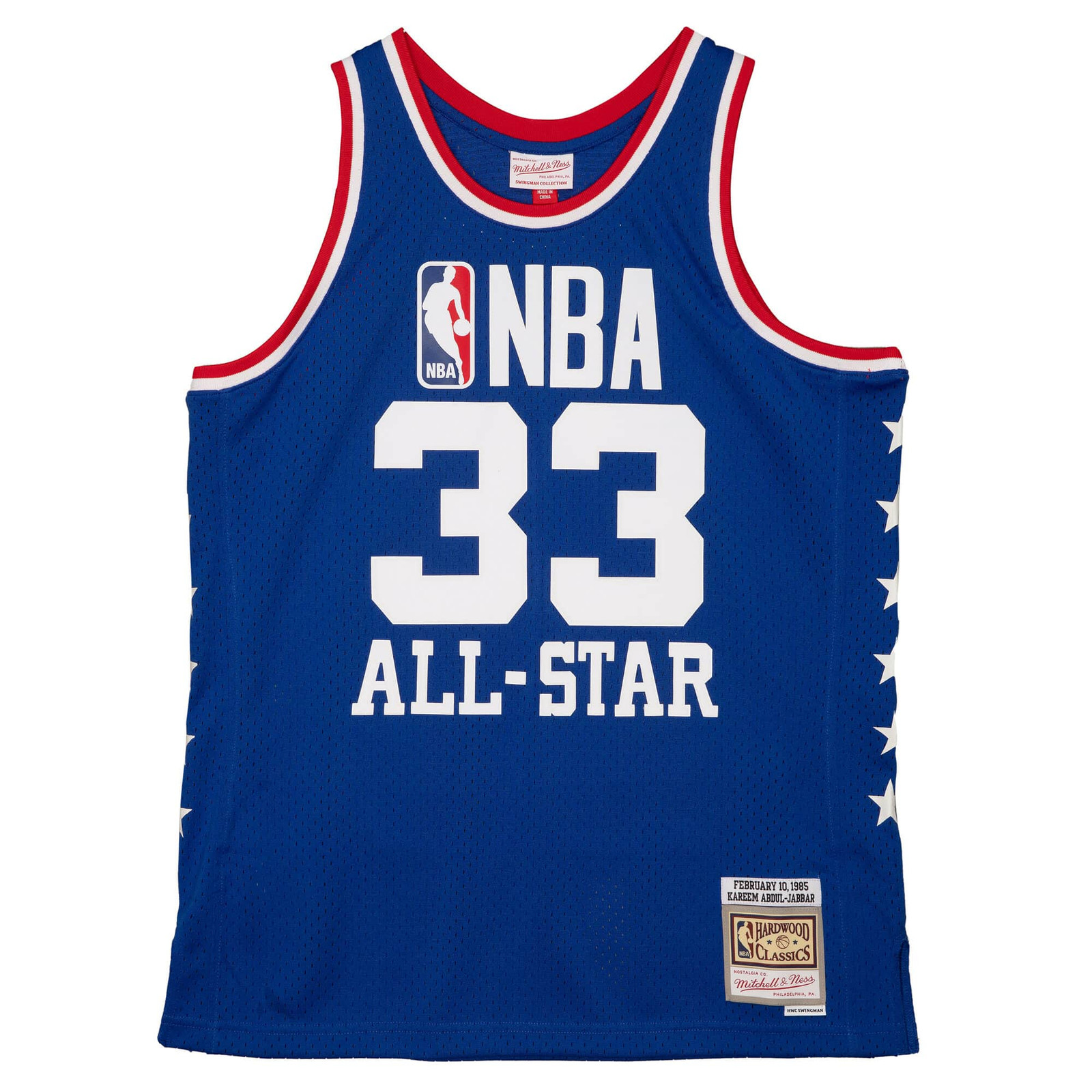 Milwaukee Bucks Kareem Abdul-Jabbar All Star West 1985-86 Swingman Jersey, 2XL