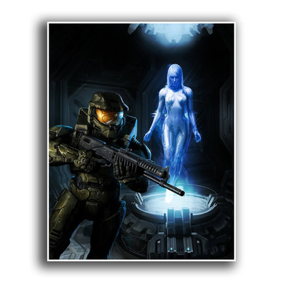 Halo Reach Master Chief XBOX Premium Poster MADE IN USA Fan Gift