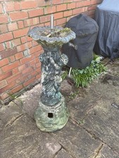 Two Cherub Stone Garden Fountain Ornament