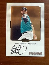 Signed 2000 Fleer Fresh Ink - Brad Penny - Certified