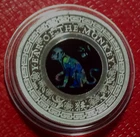 2016 Australian Opal Lunar-Year of the Monkey $1 Coin 1 oz..999 Silver w/Capsule