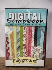 NEW Digital Scrapbook Memories The Playground CD Computer Paper Stickers Stamps