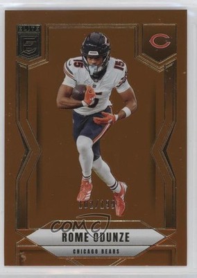 2025 Panini Donruss Elite Orange 102/199 Rome Odunze #68 u4w