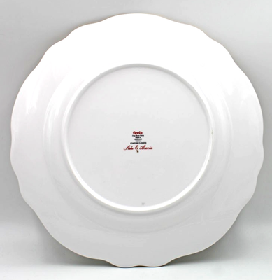Spode Stafford Flowers 12 1/4” Round Chop Platter ENGLAND Sida | eBay