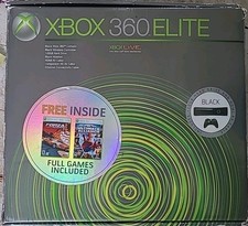 Microsoft Xbox 360 Elite 120GB Black Home Console W/ Accessories - Laser Dusty