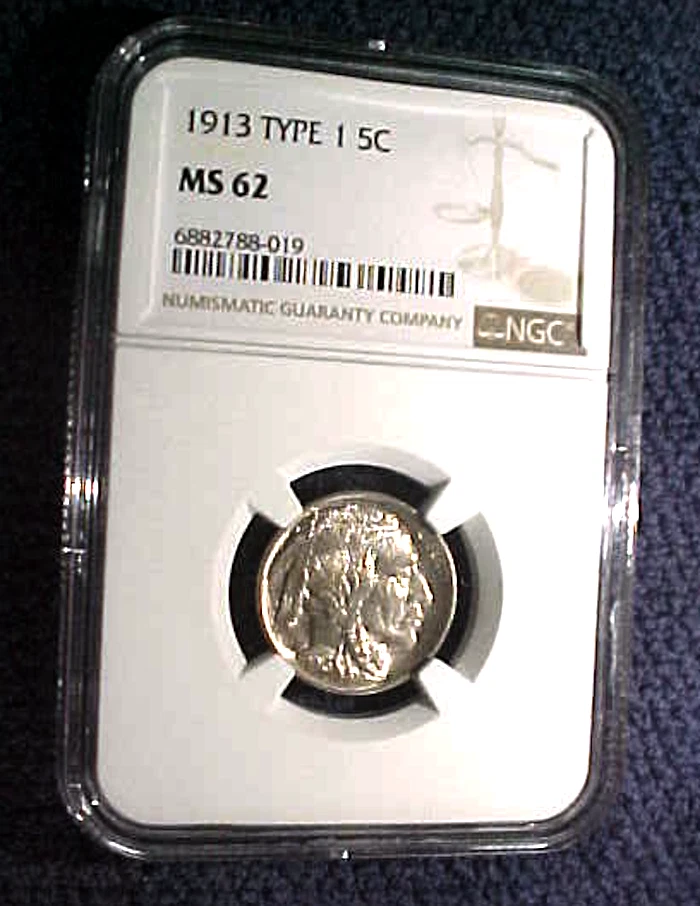 1913 TY. 1 BUFFALO NICKEL...NGC MS62...........MIN. BID .01 & NO RESERVE! - Image 2 of 4