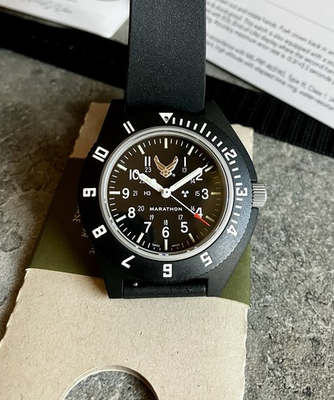 #ad #ad Marathon Navigator 41mm Black Pilot Watch USAF Edition Air Force Nylon FKM $590.00