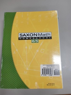 Saxon Math 6/5 Homeschool SET 3rd Ed Textbook, Solutions Manual, Test Worksheets