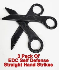 3 Pack Hand Held Protection EDC Self Defense Tool-Straight Strike-FREE SHIPPING!