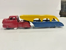 1506 ~ 1930s  Wyandotte  9.5" Pressed Steel Auto Car Hauler!  Nice Truck!