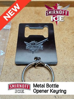 Brandneu Metall ''Smirnoff Ice'' Schlüsselanhänger Flaschenöffner