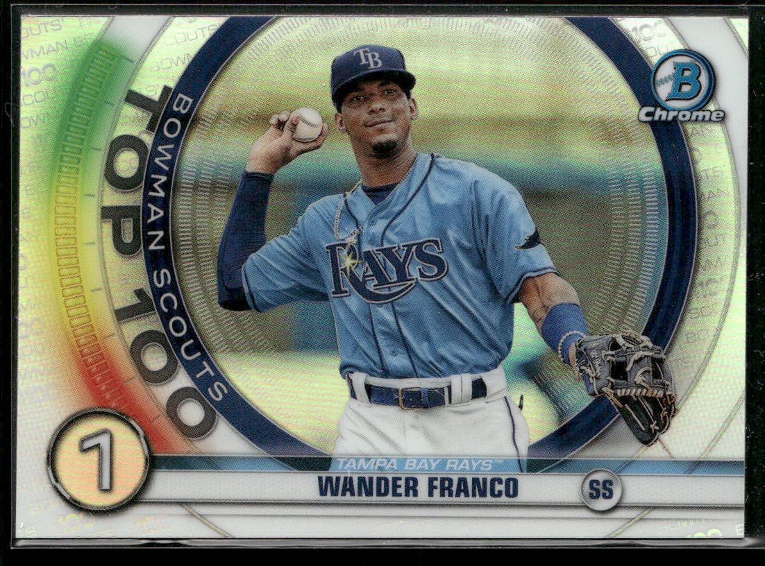 2020 Bowman #BTP-1 Wander Franco Chrome Bowman Scouts Top 100