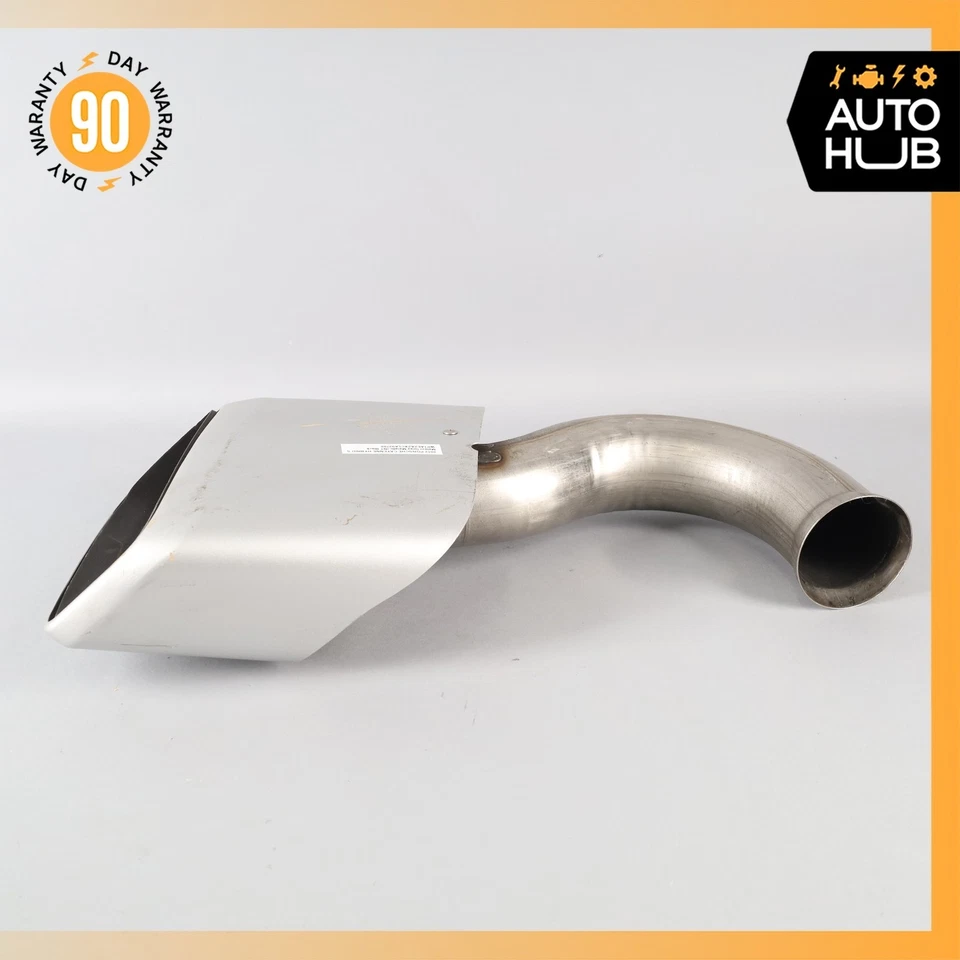 11-14 Porsche Cayenne 958 S Hybrid Exhaust Mufflers Muffler Tips Set OEM - Image 4 of 4