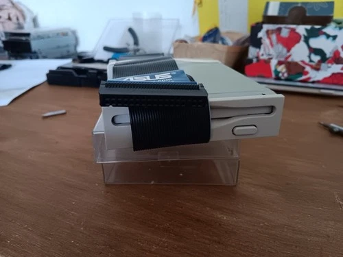 LECTEUR DE DISQUETTES BLANC 1.44MO 1.44MB HD + NAPPE FLOPPY ORDINATEUR PC BUREAU