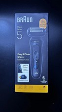 Braun Series 5 52-N1200S Electric Shaver, Up to 50 min, +1 Attachment - Black