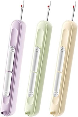 3pcs Upgraded 2 in1 Automatic Needle Threader and Seam Ripper, Retractable Remov