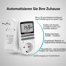 Digitaler Zeitschaltstecker 10 konfigurierbar...