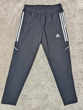 Adidas Primeblue Track Pants Men's M Black Recycled Polyester Athletic