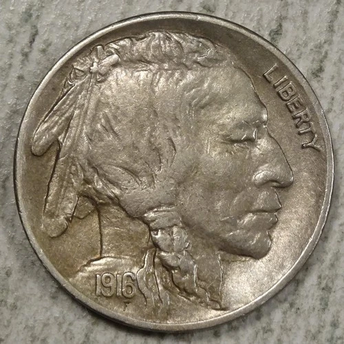 1916-S Buffalo Nickel, Extremely Fine+, Better Date     1118-19