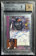 RONALD ACUNA JR. BGS 9 2019 TOPPS CHROME #84TCA-RAJ 1984 BASEBALL AUTO 22/50