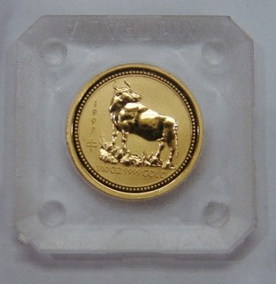 Australia 1997 1/10 oz. Gold Lunar Year of the Ox $15 BU