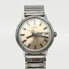 Vintage 70's Timex Mercury Mens Manual Wind Watch Day Date Stretch 7" Band
