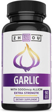 Garlic with Allicin Supplement - 90 Coated Tablets (Pack of 1)