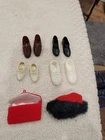 Vintage BARBIE DOLL PURSE HAT KEN SHOES BARBIE SHOES (10)