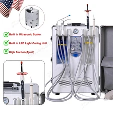 Portable Dental Turbine Delivery Unit Air Compressor Scaler Light 110V