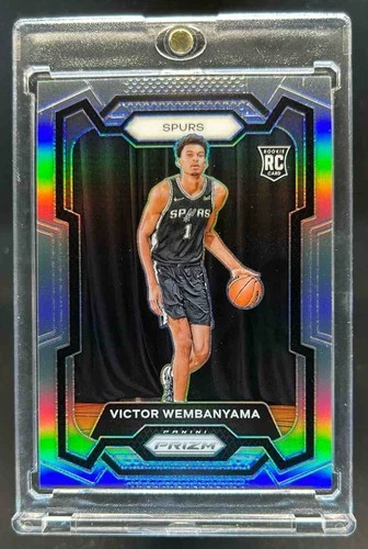 2023-24 Prizm Victor Wembanyama RC Prizm Silver Rookie #136 Spurs