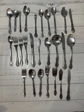Lot Of Mixed Vintage Oneida Stainless Flatware (27 Total Pieces) 